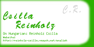 csilla reinholz business card